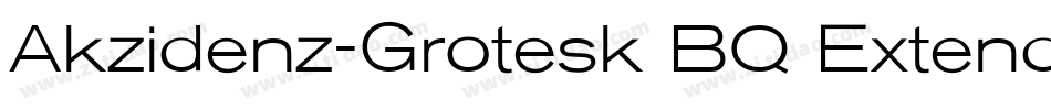 Akzidenz-Grotesk BQ Extended字体转换